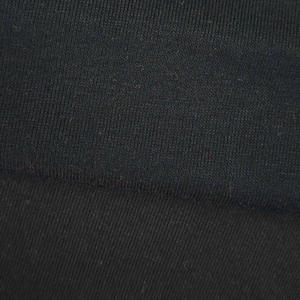 Tela de Punto Acanalado 1x1 <span class=keywords><strong>Negra</strong></span> Elástica de Poliéster y Spandex, Transpirable, Lisa, para Camisetas, Vestidos, Venta al por Mayor de Fábrica - Product Image 6