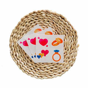 Día de San Valentín Rosa amor corazón <span class=keywords><strong>globo</strong></span> Cupido flecha <span class=keywords><strong>tatuaje</strong></span> temporal pegatinas para pareja manos cara arte <span class=keywords><strong>tatuaje</strong></span> calcomanías - Product Image 3