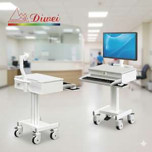 Station de travail mobile avec roues robustes à verrouillage - Product Image 4