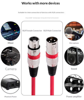 Câble audio XLR mâle vers femelle 3 broches BHA XC1 1M, câble d'extension de microphone équilibré pour mixeur, amplificateur, haut-parleur, nouvelle arrivée