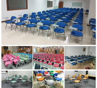 GUANGWEI Mobilier de salle de classe au design moderne, durable, confortable, pour l'apprentissage des étudiants Chaise de formation scolaire empilable