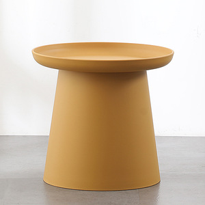 Mesa de centro redonda moderna de plástico para sala de estar, apartamento pequeño, mesa redonda pequeña, sofá sencillo, mesa auxiliar, red para balcón - Product Image 6