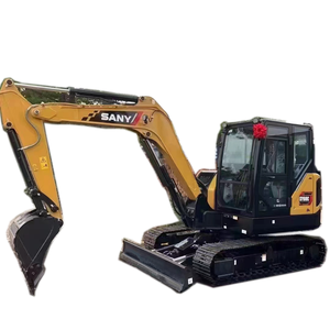 Mini-pelle d'occasion bon marché SANY 60C Pelle hydraulique sur chenilles 6 tonnes Pelles MINI à vendre à bas prix - Product Image 1