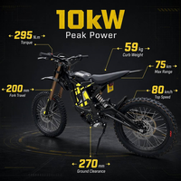 Surron Light Bee 2026 Surron Purple Ebike Moto tout-terrain pas chère Surron Bike 72V 35ah