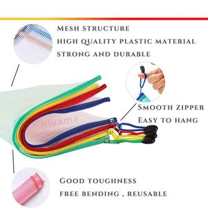 Waterproof A4 Letter Size Mesh Zipper File Bags <b>Document</b> Pouch for Students Office Card <b>Holders</b> - Product Image 3