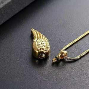 จี้สร้อยคอรูปขนนกเทวดา ทำจากสแตนเลส 316L สำหรับเก็บอัฐิ ของที่ระลึก ของขวัญสำหรับผู้ชายและผู้หญิง - Product Image 2