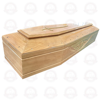 Ataúd/Urna Funeraria Hecho a Mano de Estilo Europeo, Certificado FSC, Personalizable, Ecológico