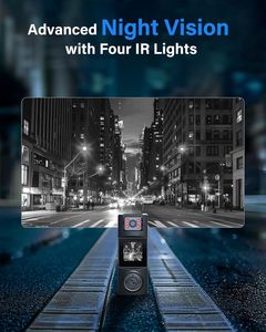 BOBLOV A23Pro 2K/48MP Visión Nocturna 180 ° Cámara Corporal Pequeña con Lente Giratoria y Soporte para Coche para Ciclismo y Orificio para Tornillo de 1/4 - Product Image 5