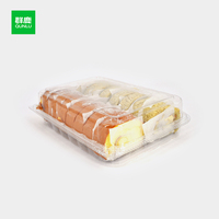 Boîtes à gâteaux jetables personnalisées en plastique PET recyclable transparent pour usage alimentaire Solutions de stockage de pâtisserie personnalisées