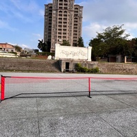 Raket Pickleball Grosir Pabrik Cina & Set Jaring Merah Portabel untuk Latihan Indoor Outdoor 6.7x0.91m untuk Hiburan Keluarga