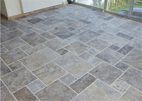 Piscine de natation naturelle Antique, carrelage en papier, style français, Beige, blanc, brossé, gris, marbre, pavé, carrelage de Patio