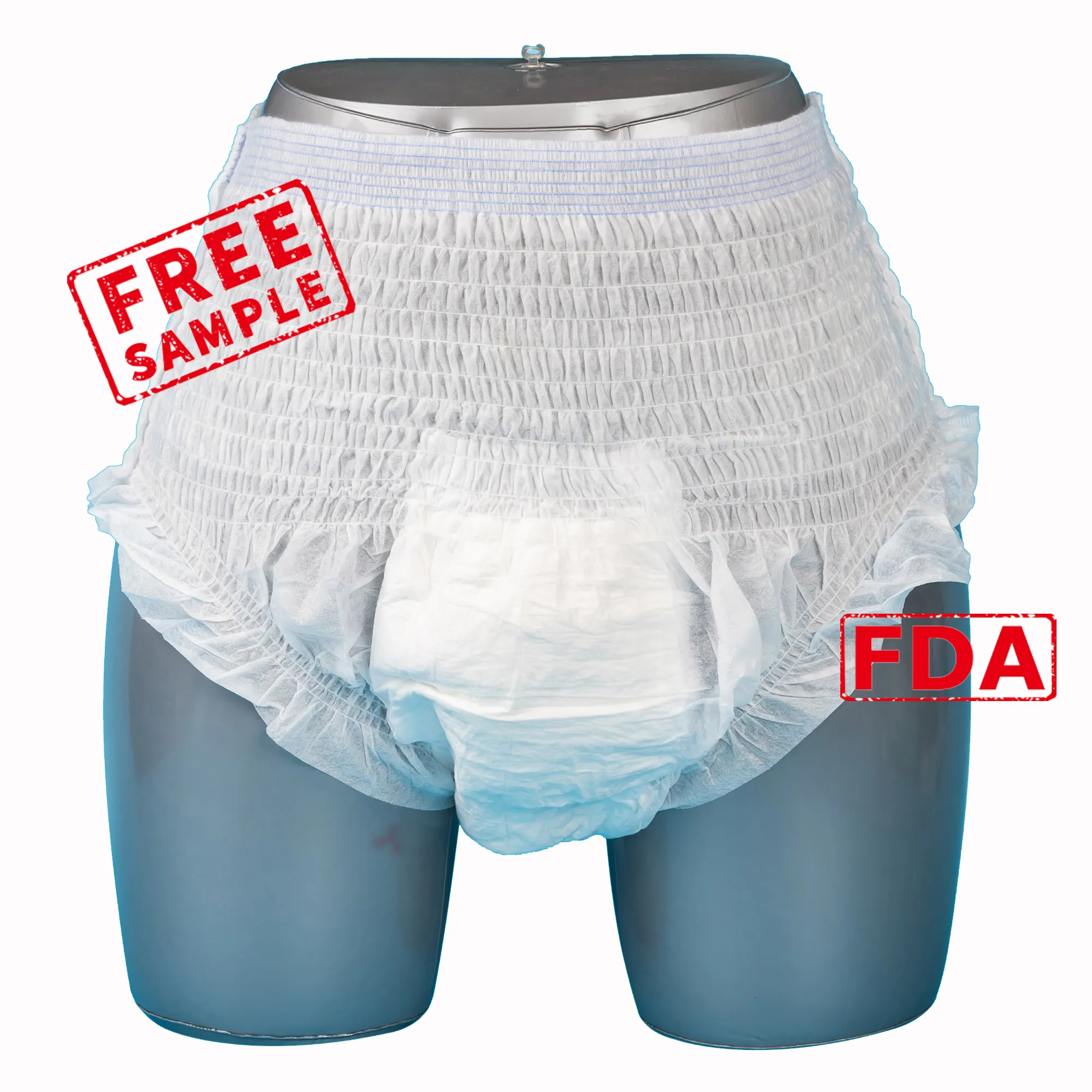 Free Sample Wholesale Cheap Super Thick Elderly Nappies Ladies Incontinence Adult Diaper Pants Pull Up Disposable Urine Pants