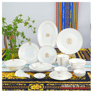 Bol à soupe vintage <span class=keywords><strong>France</strong></span> Limoges 8/10,5 pouces de diamètre, bord doré, en porcelaine, pour la table familiale quotidienne - Product Image 4