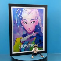 Affiche murale encadrée 3D lenticulaire Kpop Anime à effet de mouvement, 30x40cm, faible MOQ, populaire et très vendue
