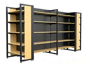 Estantería Metálica Comercial de Una Cara para Supermercados, Sistema de Exhibición Resistente y Autónomo para Tiendas - Product Image 2