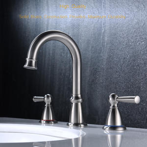 Brass đòn bẩy đôi rộng rãi 3 lỗ phòng tắm vòi trong PVD nickle lưu vực tap - Product Image 2