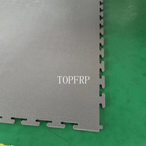 Eco-friendly PVC Workshop Floor Tiles Anti-static Interlocking PVC Garage Flooring Mats 500*500*6mm - Product Image 1