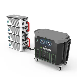 Oplaadbare Auto Power Nood Back-Up Lifepo4 Batterij Zonne-Generator 3600W 7200W Draagbare Krachtcentrale