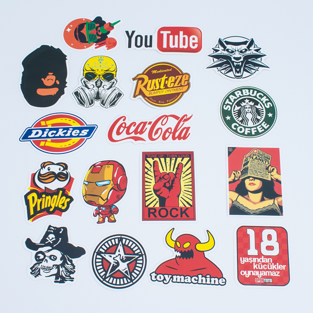 vinyl sticker with full color example