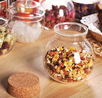 Conteneur de stockage en verre borosilicate soufflé à la main avec couvercle à clipser, compatible micro-ondes, écologique, passe au lave-vaisselle, grand format