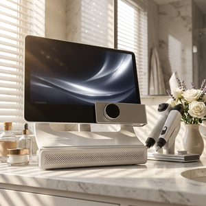 เครื่องทดสอบหนังศีรษะรุ่น T5 พร้อมหัววัดความชื้น 50 พิกเซล 2-in-1, หัววัดขนาด 200 พิกเซล และสายไฟสำหรับร้านเสริมสวย - Product Image 1