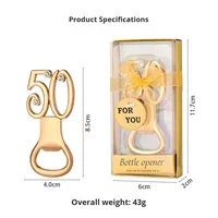 Coffret Cadeau Souvenir Promotionnel Très Tendance Anniversaire de Mariage Fête d'Anniversaire Cadeau de Remerciement Numéro 15 18 50 60 Ans Bouteille de Bière