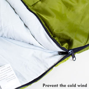 Sac de couchage double imperméable et confortable pour le camping par temps froid, logo personnalisé, matériau nylon/polyester, design portable - Product Image 5