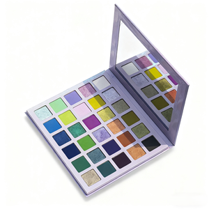 Paleta de <span class=keywords><strong>sombras</strong></span> de ojos de colores brillantes, 30 colores, estuche morado claro, arcoíris, acabado mate metálico brillante, maquillaje, sombra de ojos - Product Image 3