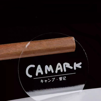 Autocollant transparent imperméable en PET avec estampage doré, adhésif puissant, étiquette transparente pour cosmétiques, céréales, condiments, bouteilles, bocaux