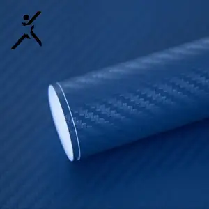 Воздушный выпуск синий 3D углеродного волокна Меняющие цвет наклейки для украшения автомобиля углеродного волокна оберточная виниловая пленка для автомобиля
