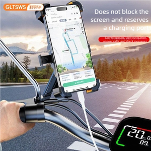 Support de téléphone universel robuste et antichoc 360 °   Support de téléphone rotatif pour vélo et moto pour écrans de 5 à 7,2 pouces - Product Image 6