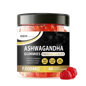 Gummies d'ashwagandha à marque privée OEM pour la santé, le sommeil, la relaxation, l'immunité et l'énergie - Product Image 1