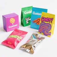 Nouveauté Impression numérique Pochette debout anti-odeur Boîte et sac en mylar holographique Emballage de 3.5 mylar pour bonbons et biscuits