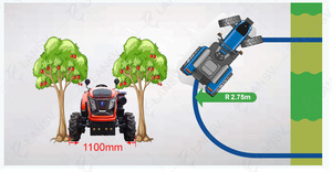 Thiết Bị Trang Trại Cấu Trúc Nhỏ Gọn 4X4 70hp Máy Kéo Cho Tất Cả Các Loại Nông Trại - Product Image 4