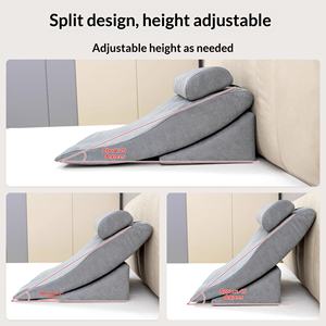Almohada Triangular Combinada con Soporte para la Espalda, Ajustable en Altura y Inclinación, para Cuidado de Ancianos y Embarazadas Postradas en Cama - Product Image 2