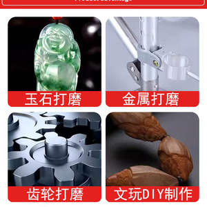 Disques de ponçage et de polissage métalliques coniques et cylindriques en corindon brun à tige hexagonale de 6,35 mm pour clé électrique – Vente en gros - Product Image 4