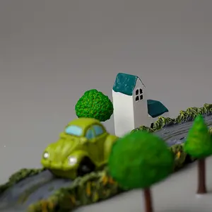 Mini Green Tree Pine Fairy Garden Miniatures Micro Landscape Succulents Ornaments DIY Terrarium Figurines Plant Decoration