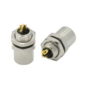 Cutstom ip67 m5 cabo mini din 3 4 pinos conector de parafuso automotivo ev bateria carro led potência auto conector à prova d' água