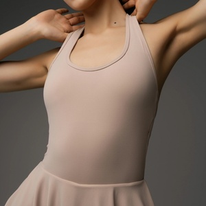 Custom Front Tennis Dress Integrated Mini Shorts Luxurious Skirt Design <b>Square</b> Neck 4-Way Stretch Breathable Quick Dry Fabric - Product Image 2