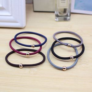 Coleteros de tela de colores mixtos, alta elasticidad, con cuentas, sencillos, para uso diario, para mujeres - Product Image 1