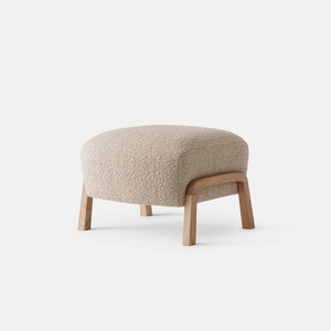 Taburete Otomano Tapizado en Tela, Asiento Suave y Cómodo, Mueble de Salón, Pieza Decorativa para Dormitorio, Sala de Estar, Interior - Product Image 4