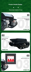 เครื่องตัดหญ้าแบบสายพานลำเลียงอุตสาหกรรม Loncin Intelligent 4 จังหวะ ควบคุมด้วยรีโมท สำหรับพื้นที่ลาดชันริมแม่น้ำ - ส่งออกรัสเซีย - Product Image 5
