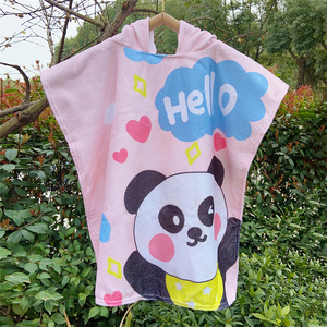 Vente chaude de haute qualité personnalisé enfants dessin animé sirène et <span class=keywords><strong>attrape</strong></span>-rêves serviette à capuche Robe de bain enfants plage Surf Poncho - Product Image 5