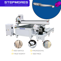Router CNC 3D para Madera 1325V de China, Mesa de Perfil de Aluminio de Alta Rigidez con Ranura en T, Sistema de Control NCWork Rotatorio, Motor y Engranaje de 3 Ejes