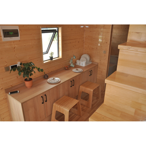 Vendita calda prefabbricata piccola casa sulla ruota moderna prefabbricata piccola casa in legno rimorchio Mobile che vive casa <span class=keywords><strong>contenitore</strong></span> - Product Image 5