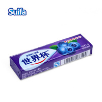 Chewing-gum végétalien aux saveurs de fruits personnalisées de haute qualité, cinq bâtonnets dans une boîte/bouteille/sac en provenance de Chine