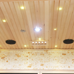 ห้องอบไอน้ำแบบเปียกพร้อมแผงควบคุมทำจากไม้แท้สำหรับ3คนสปาซาวน่าในร่มแบบดั้งเดิม - Product Image 6