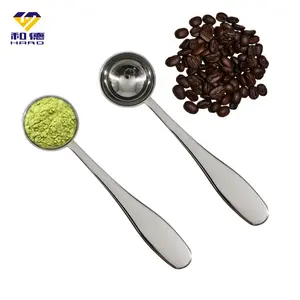 HARD Wholesale OEM Custom Stainless Steel Matcha Spoon 7.5ml Teaspoon Coffee Tea Scoop Long Handle Spoon Gold Tea Spoon