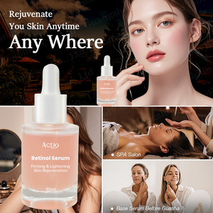 Sérum facial au rétinol pour les rides profondes avec acide ascorbique, sérum anti-âge pour les ridules, les taches brunes, les cicatrices post-acné - Product Image 4