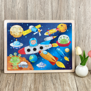 Puzzle in Legno DIY da 100 Pezzi Avventura Spaziale Galattica - Gioco Educativo di Esplorazione Cosmica per Bambini e Adulti |   Gioco dell'Universo Stellare - Product Image 2